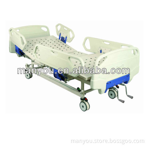 High Quality Doulbe Crank Manual Hospital Bed